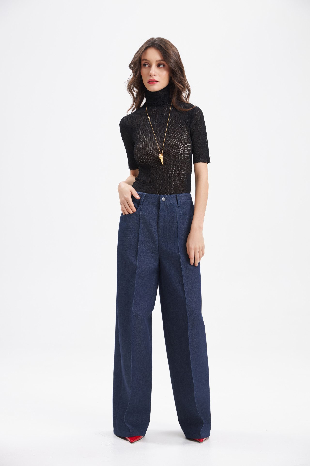 CLASSIC DENIM TROUSERS, BLUE