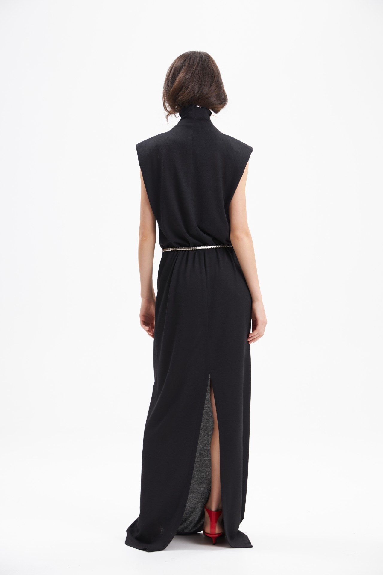 DESSY DRESS, BLACK JERSEY