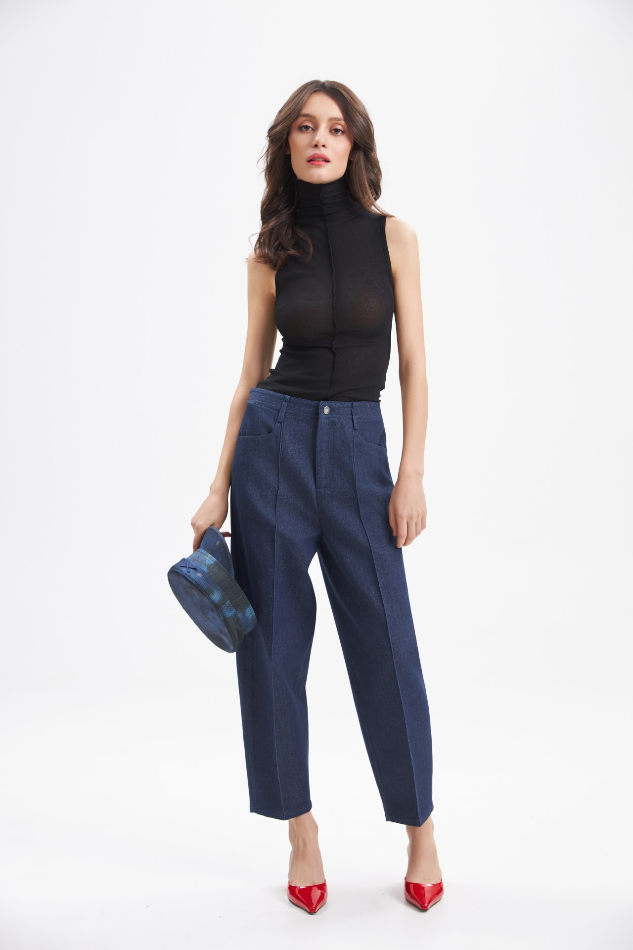 ELI DENIM TROUSERS, BLUE