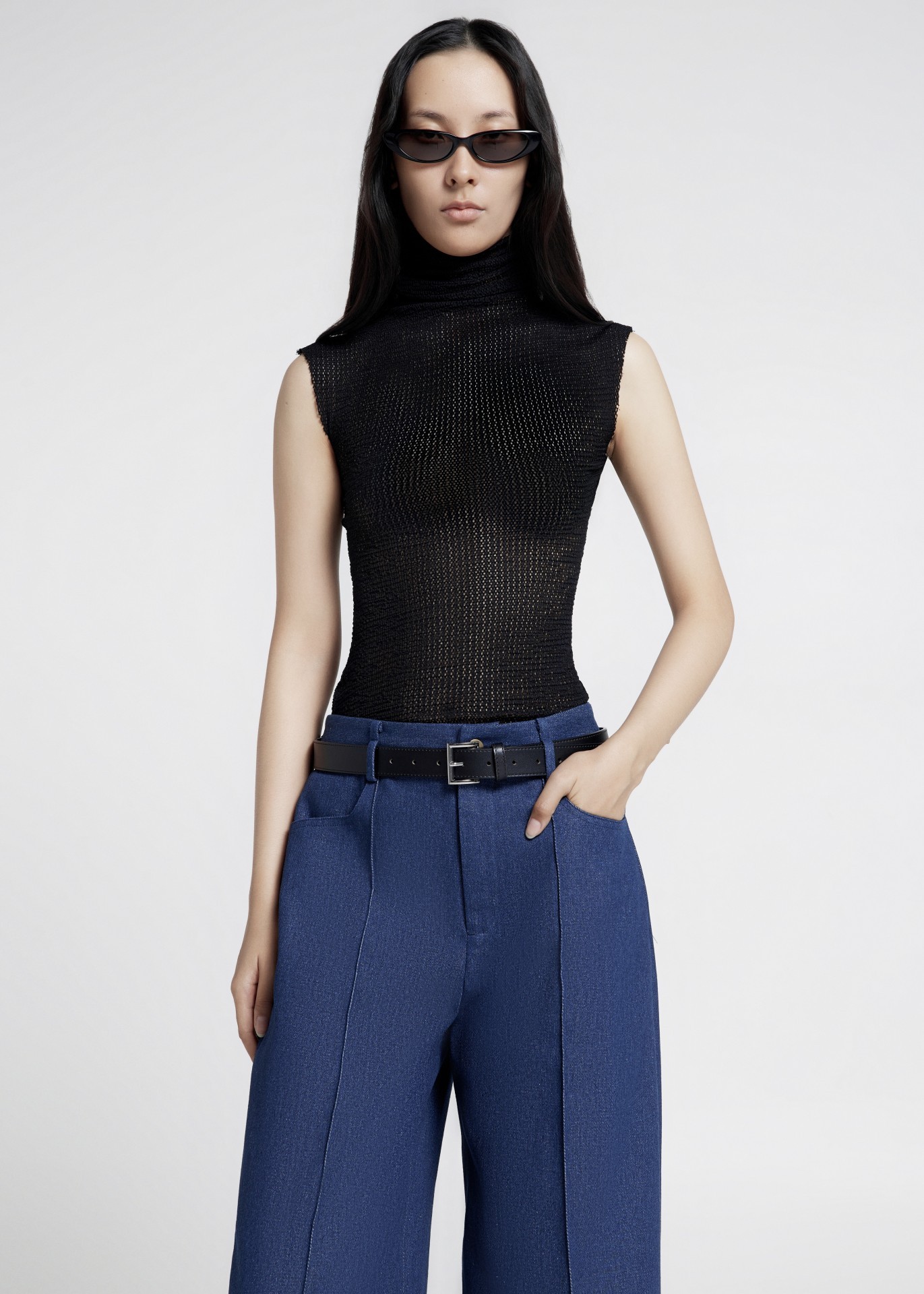 ELI DENIM TROUSERS, BLUE