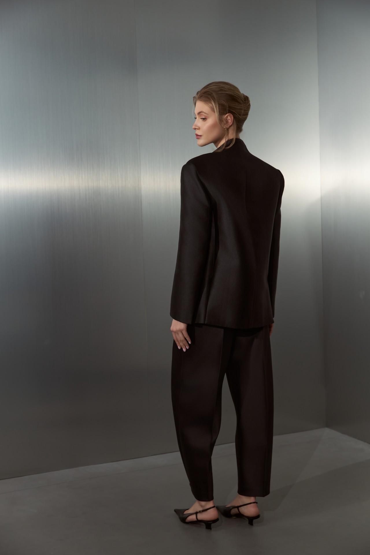 GABRIELE COAT TAFFETA, BLACK