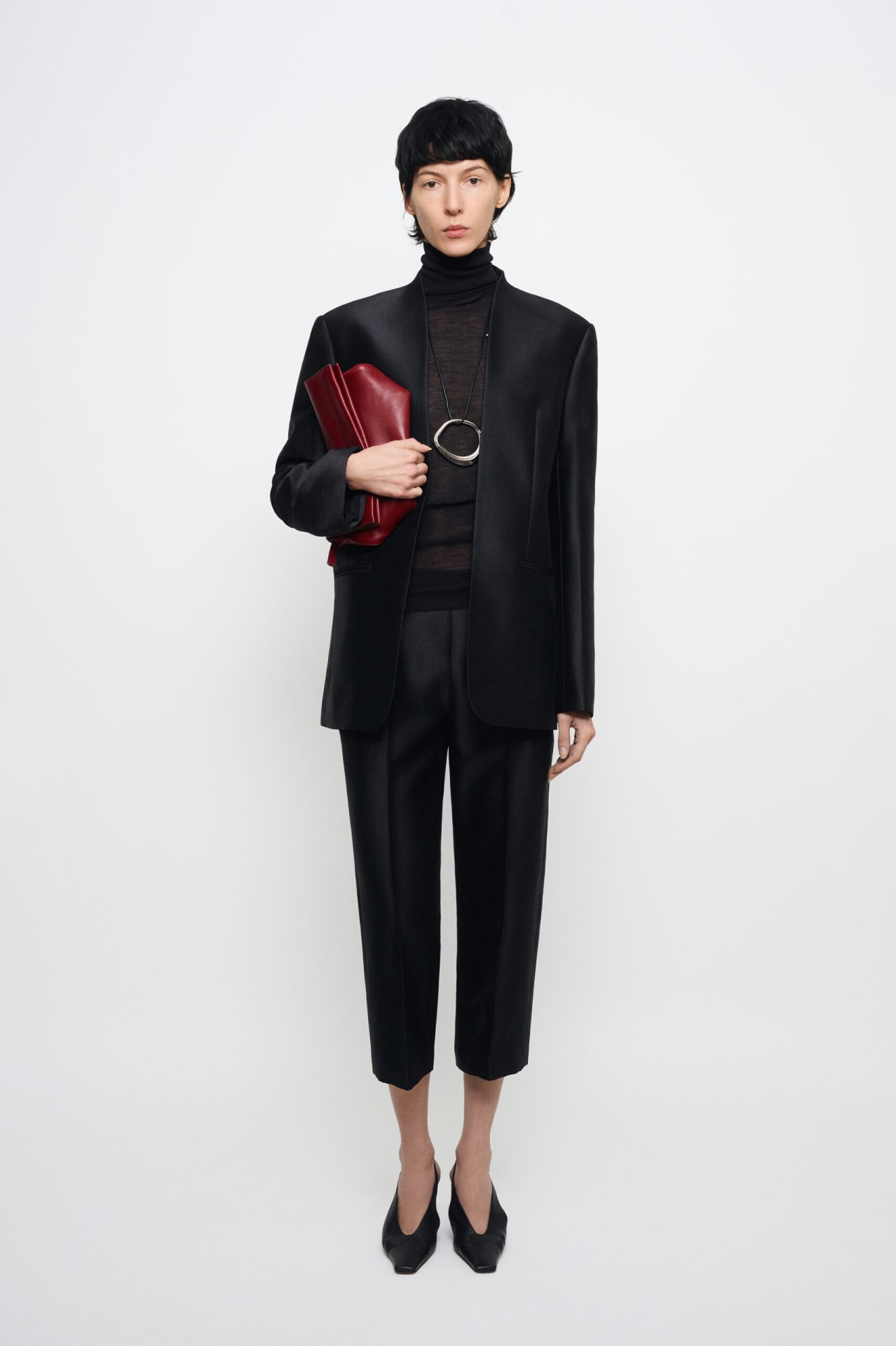 GABRIELE COAT TAFFETA, BLACK