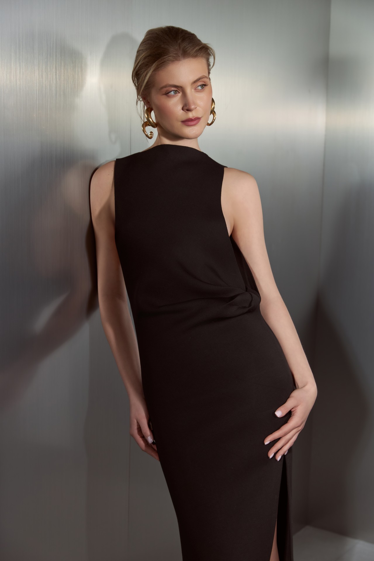 KIKO DRESS, BLACK