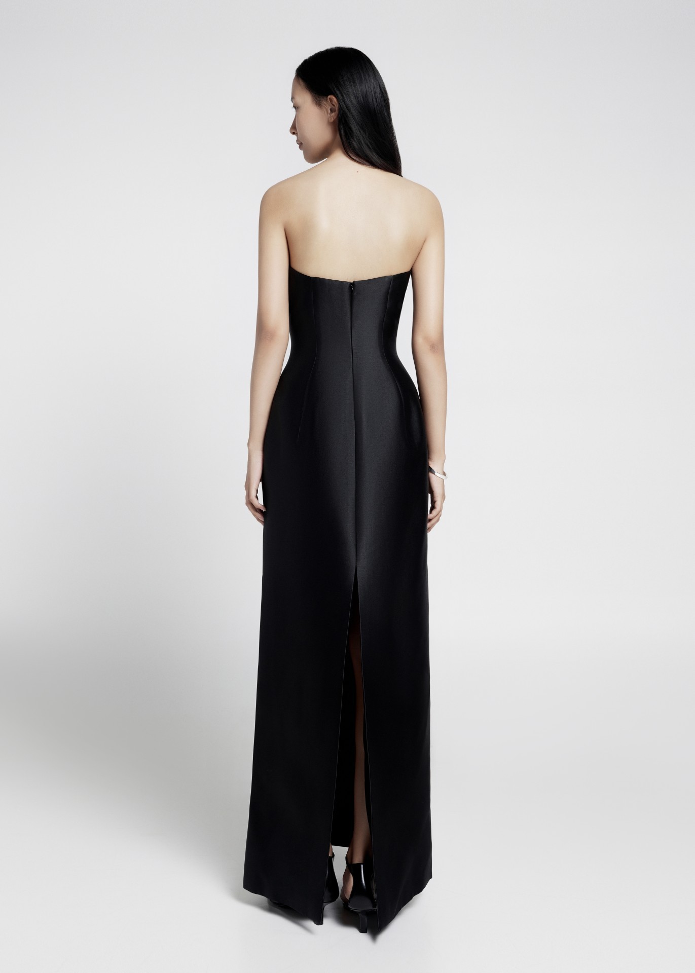 MARIN DRESS, BLACK TAFFETA