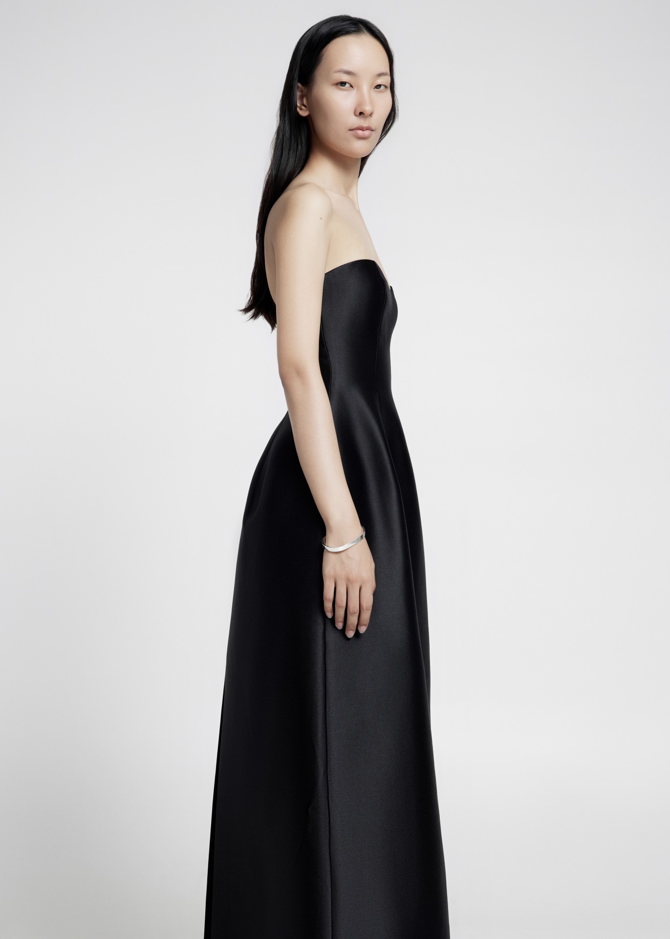 MARIN DRESS, BLACK TAFFETA