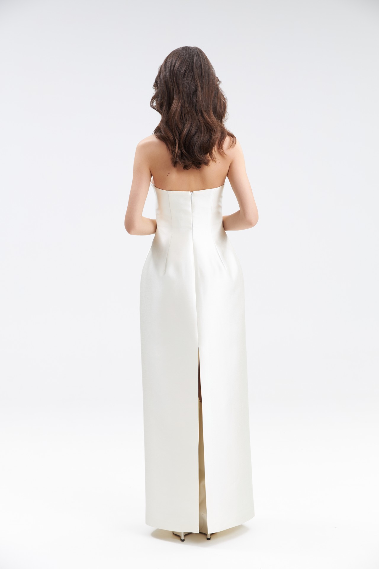 MARIN DRESS, IVORY TAFFETA