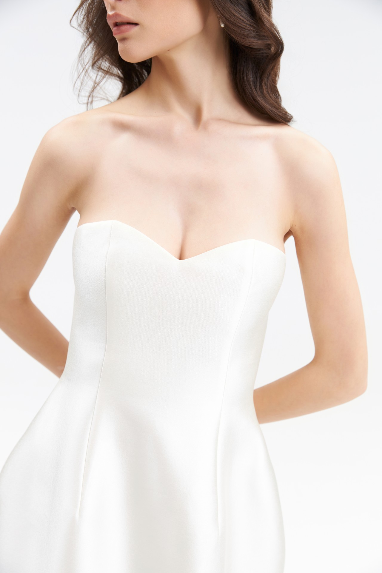 MARIN DRESS, IVORY TAFFETA