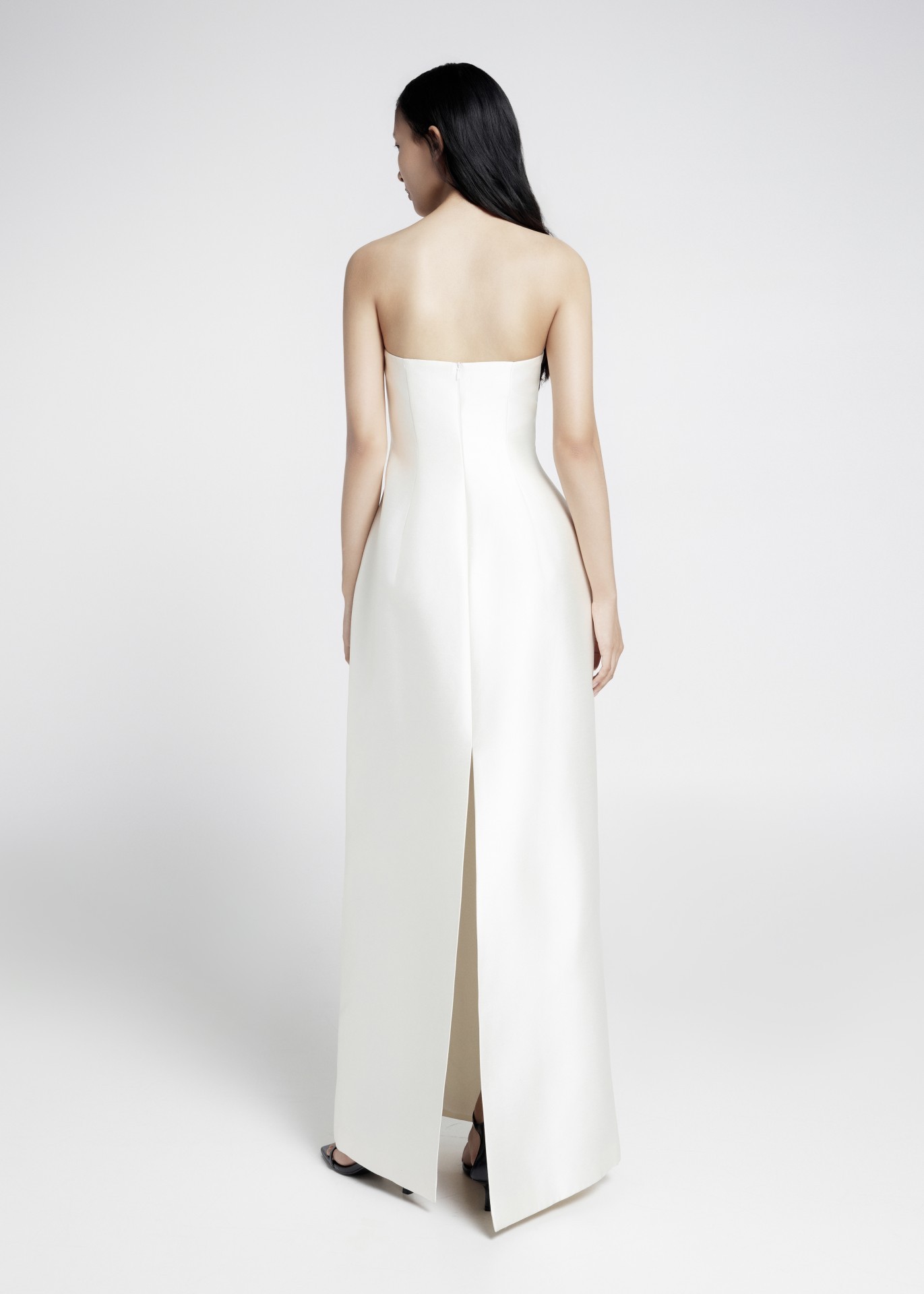MARIN DRESS, IVORY TAFFETA
