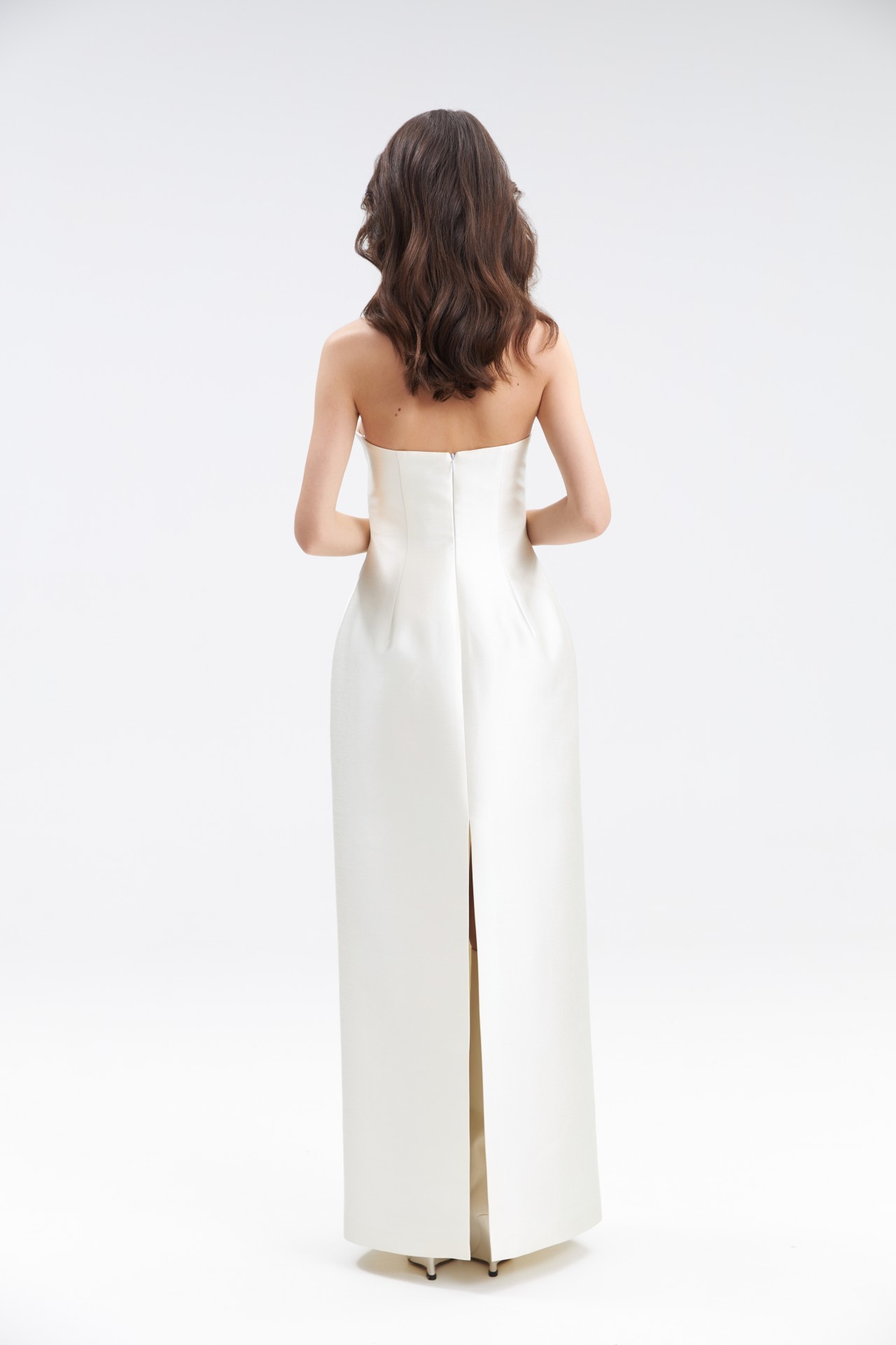 MARIN DRESS, IVORY TAFFETA