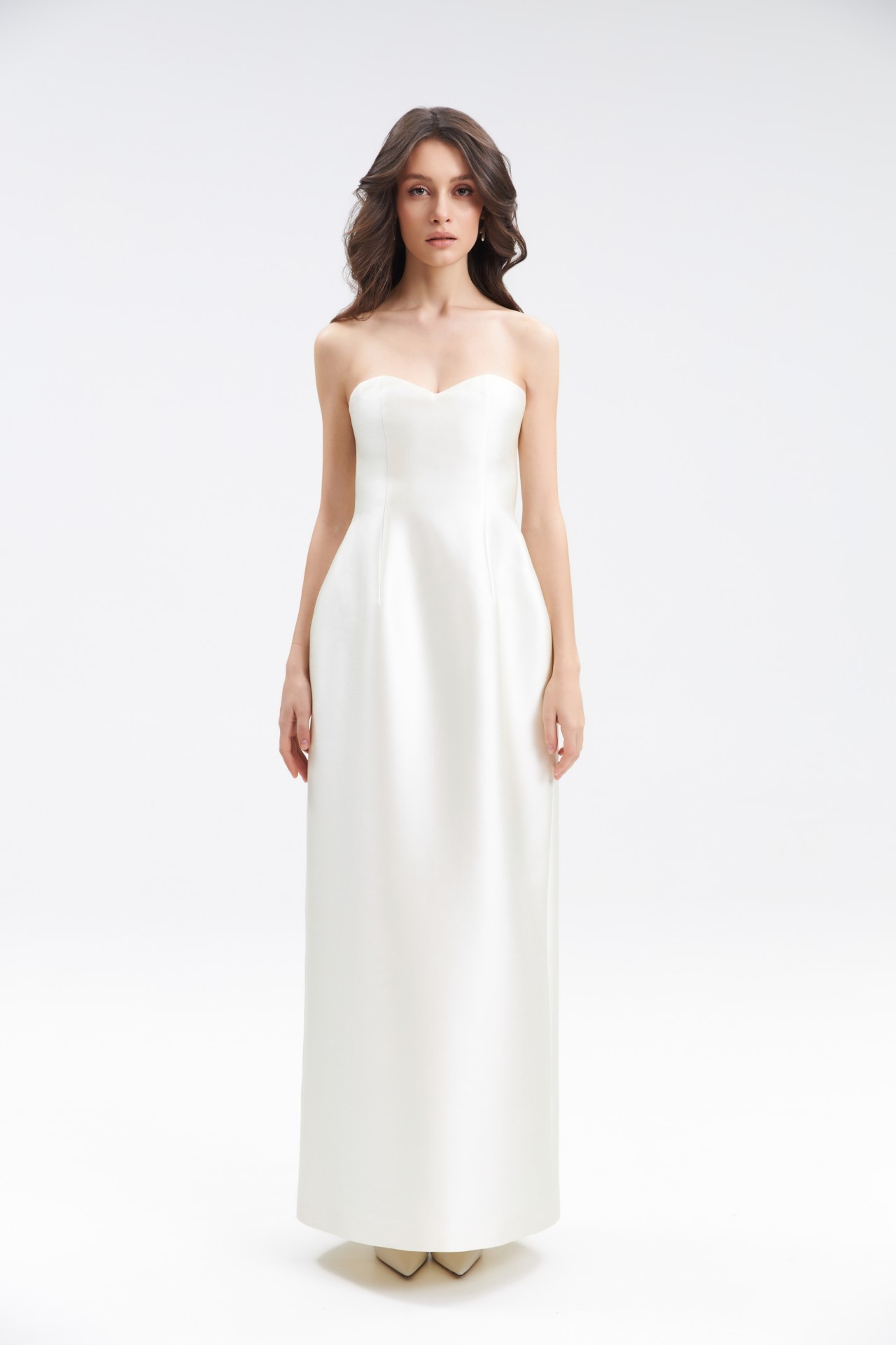 MARIN DRESS, IVORY TAFFETA
