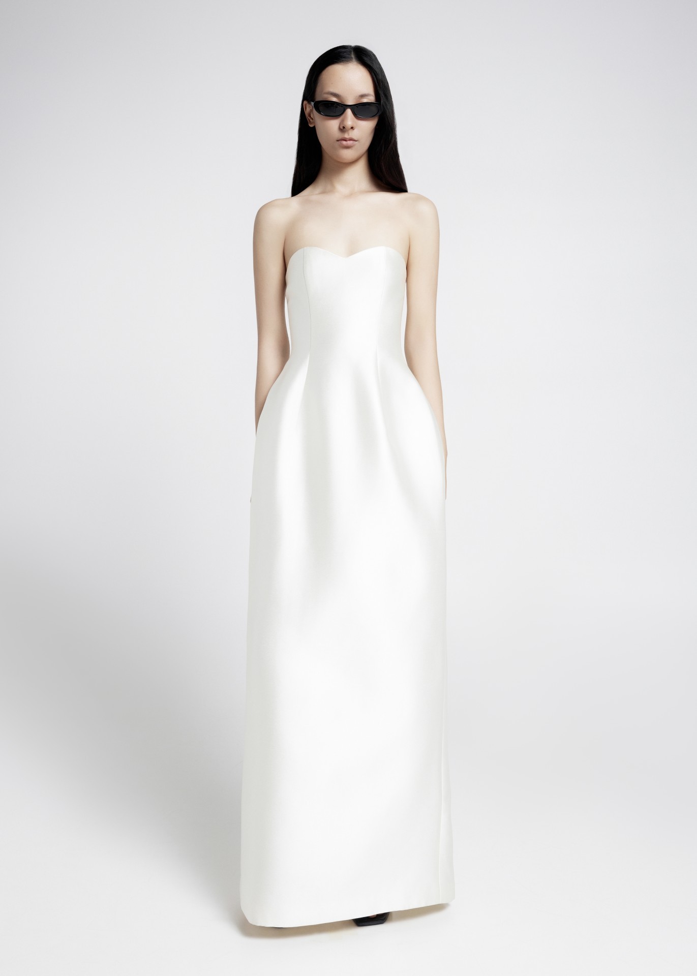 MARIN DRESS, IVORY TAFFETA