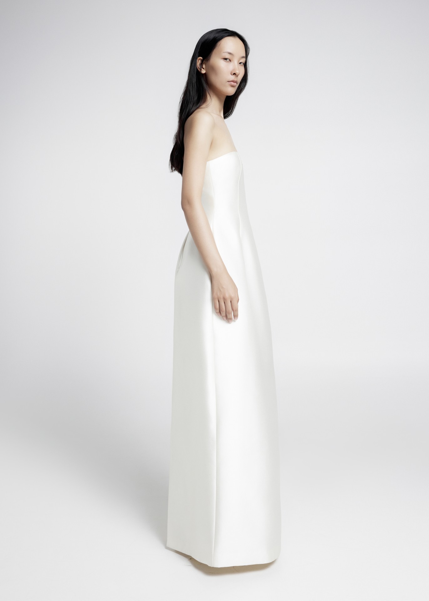 MARIN DRESS, IVORY TAFFETA