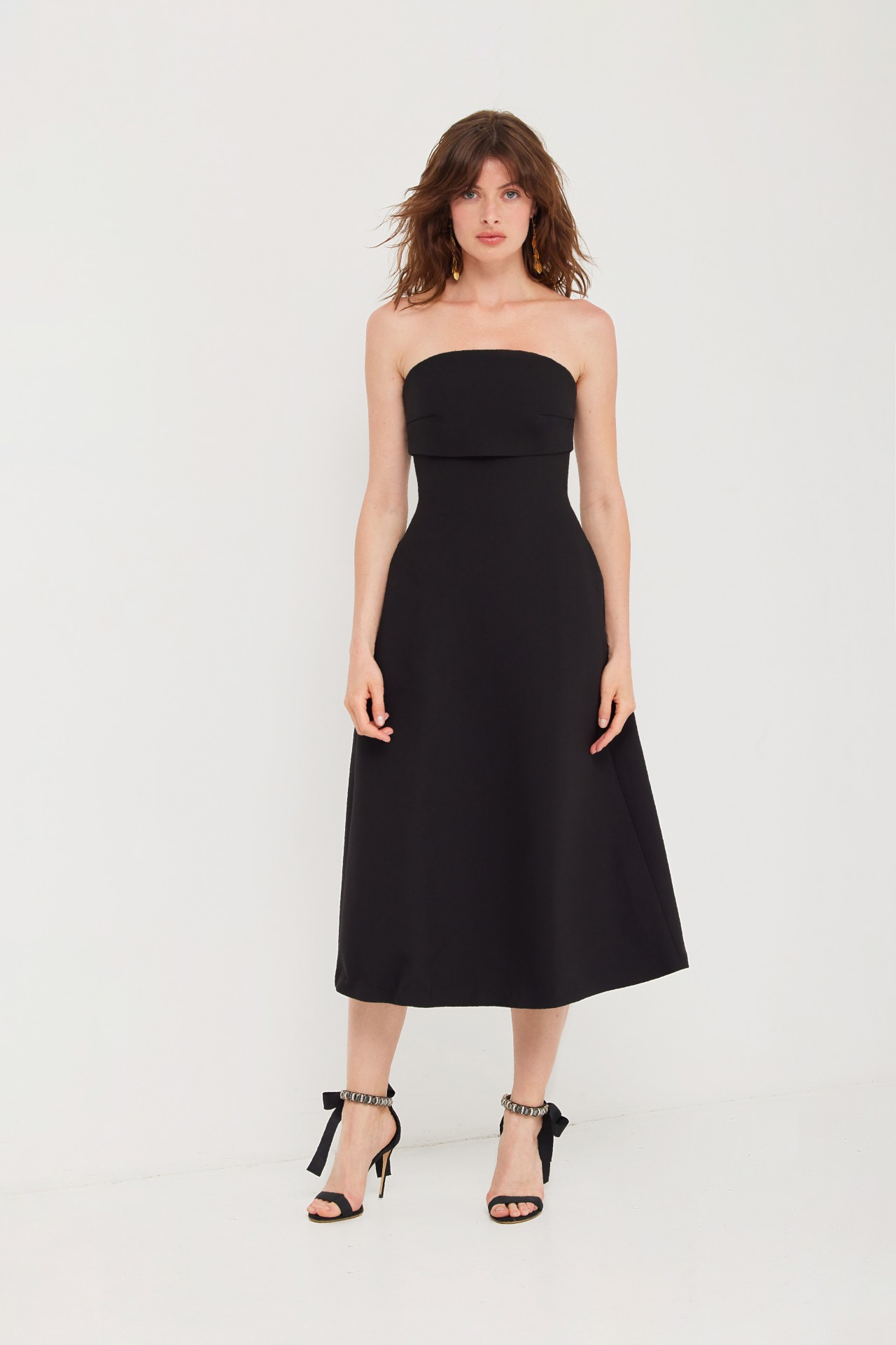 PIPE DRESS, BLACK