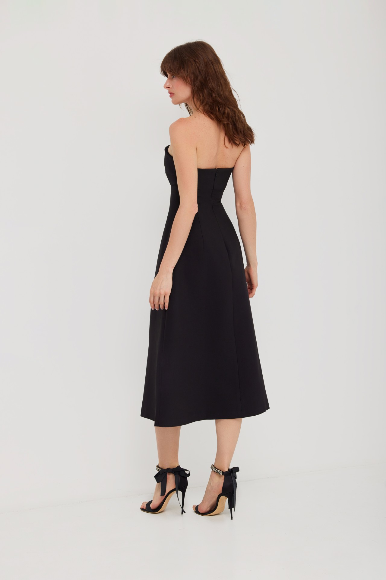 PIPE DRESS, BLACK
