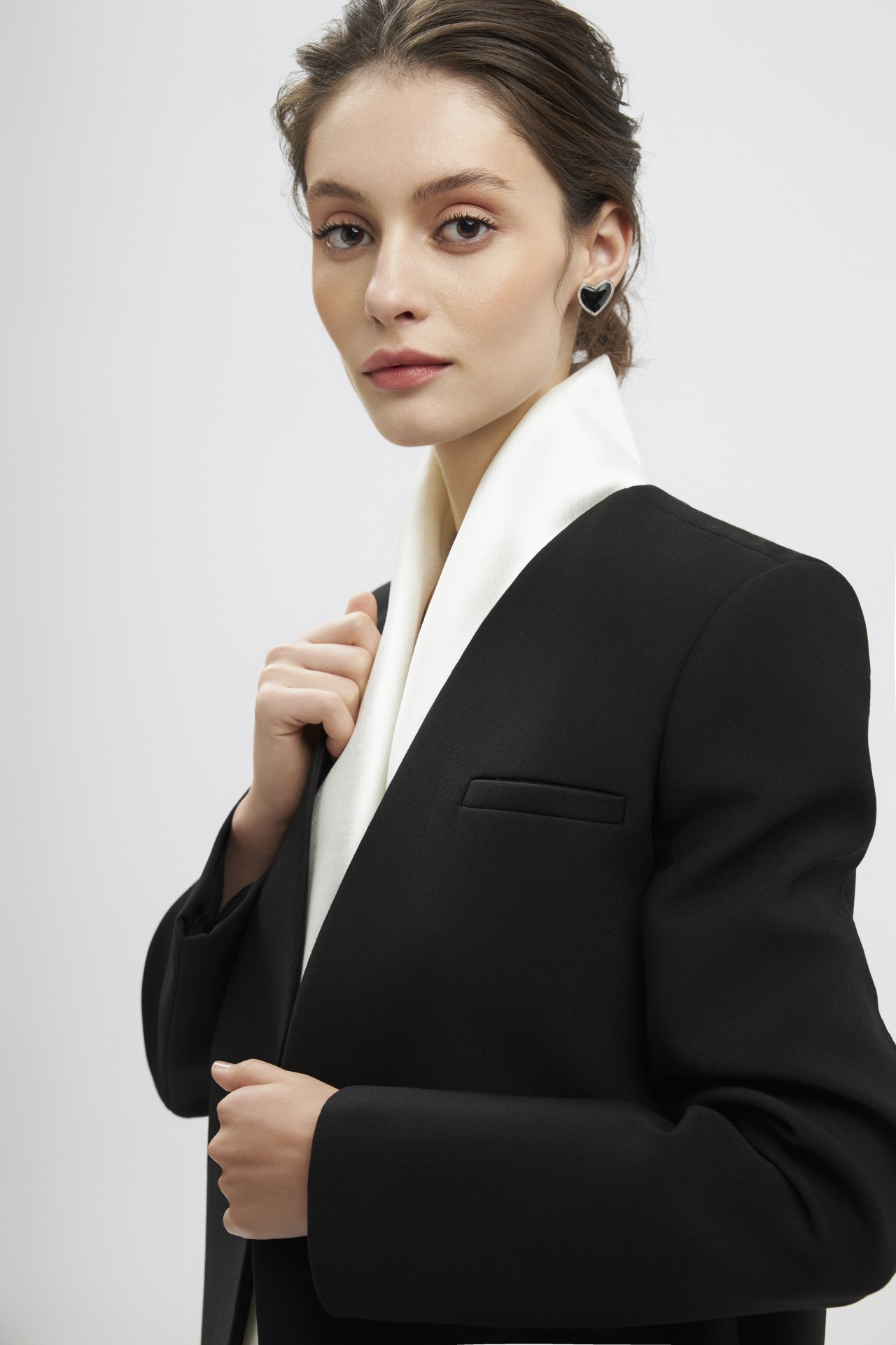 The Curia Jacket, Black Crepe