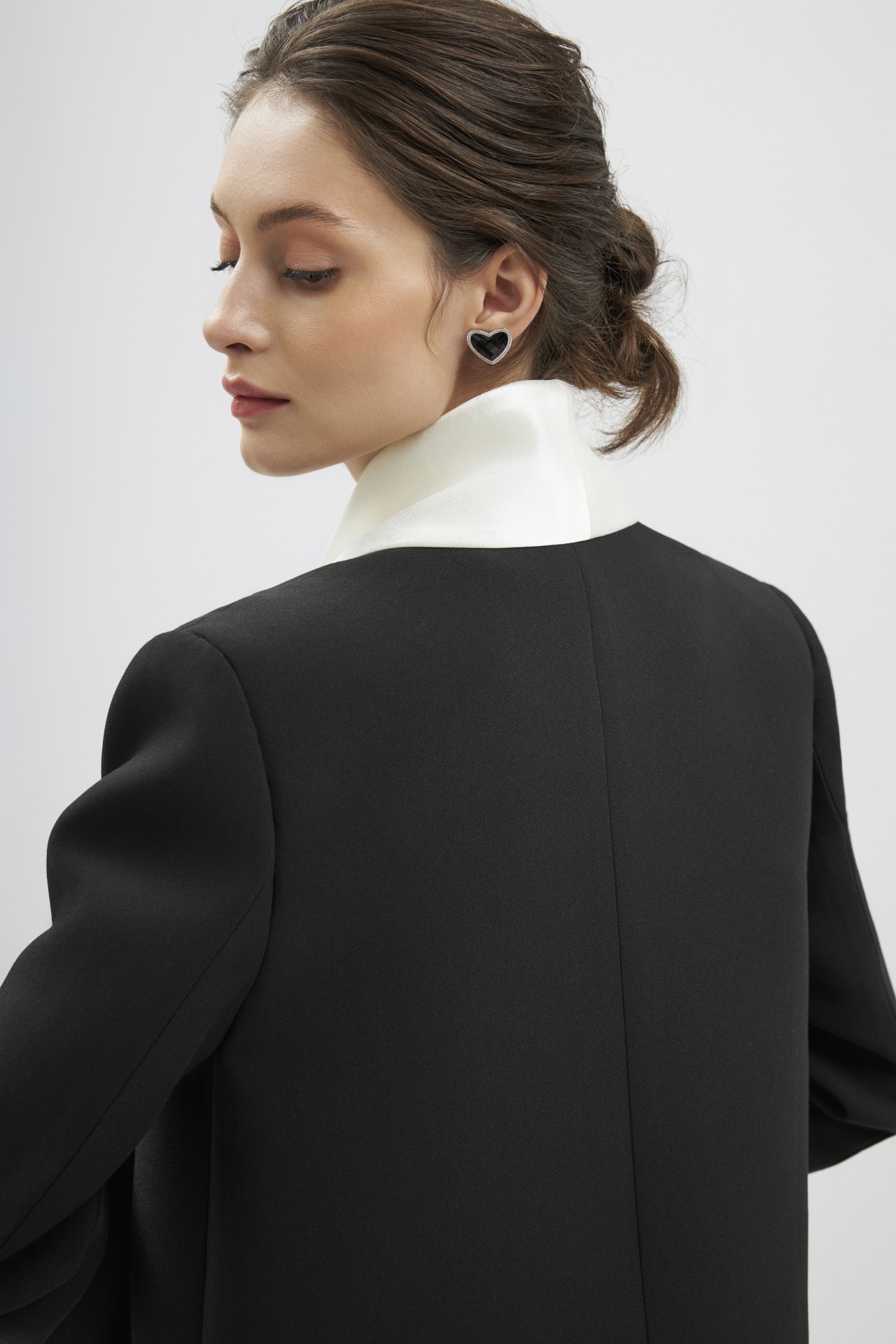 The Curia Jacket, Black Crepe