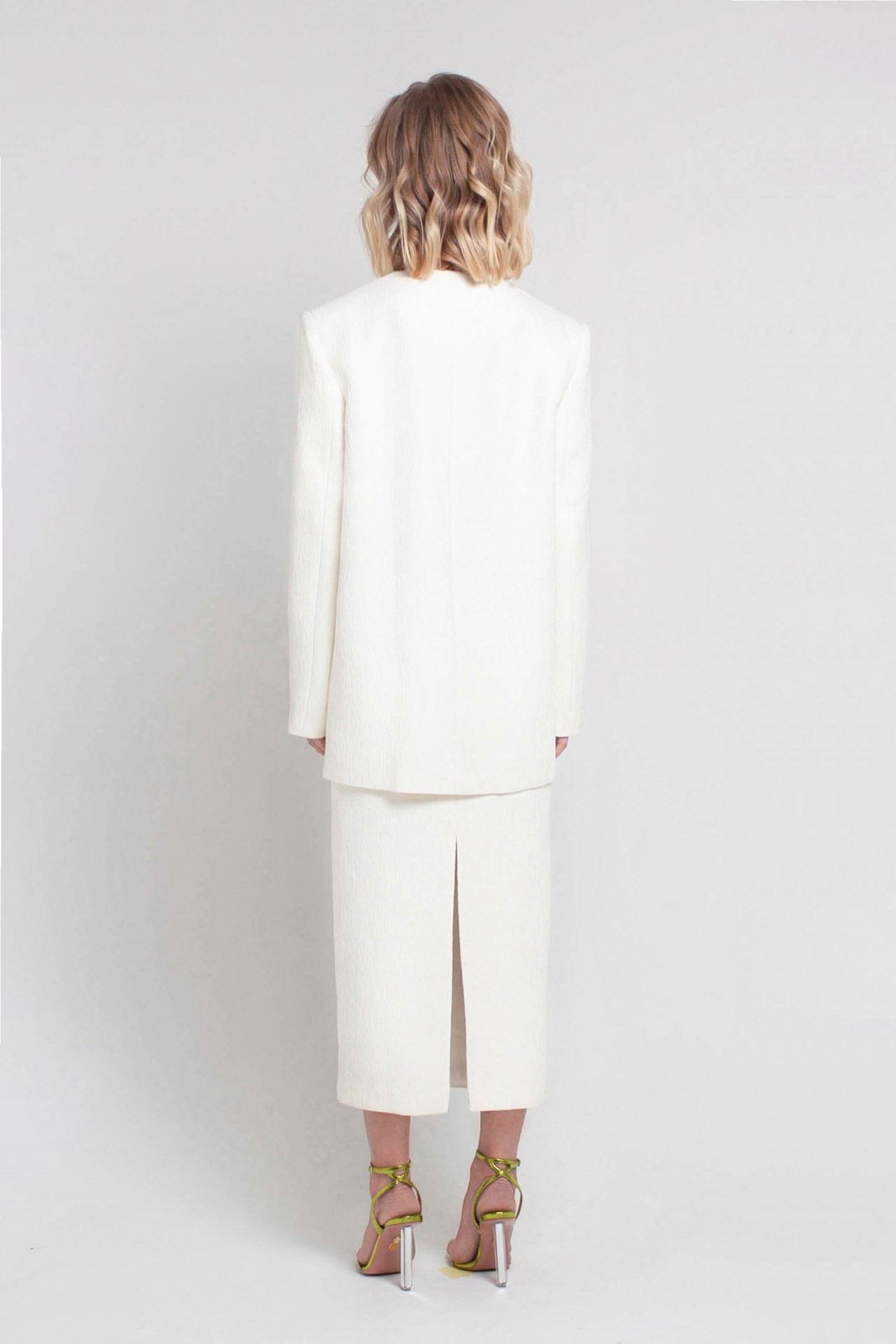 THE FIA JACKET, IVORY JACQUARD