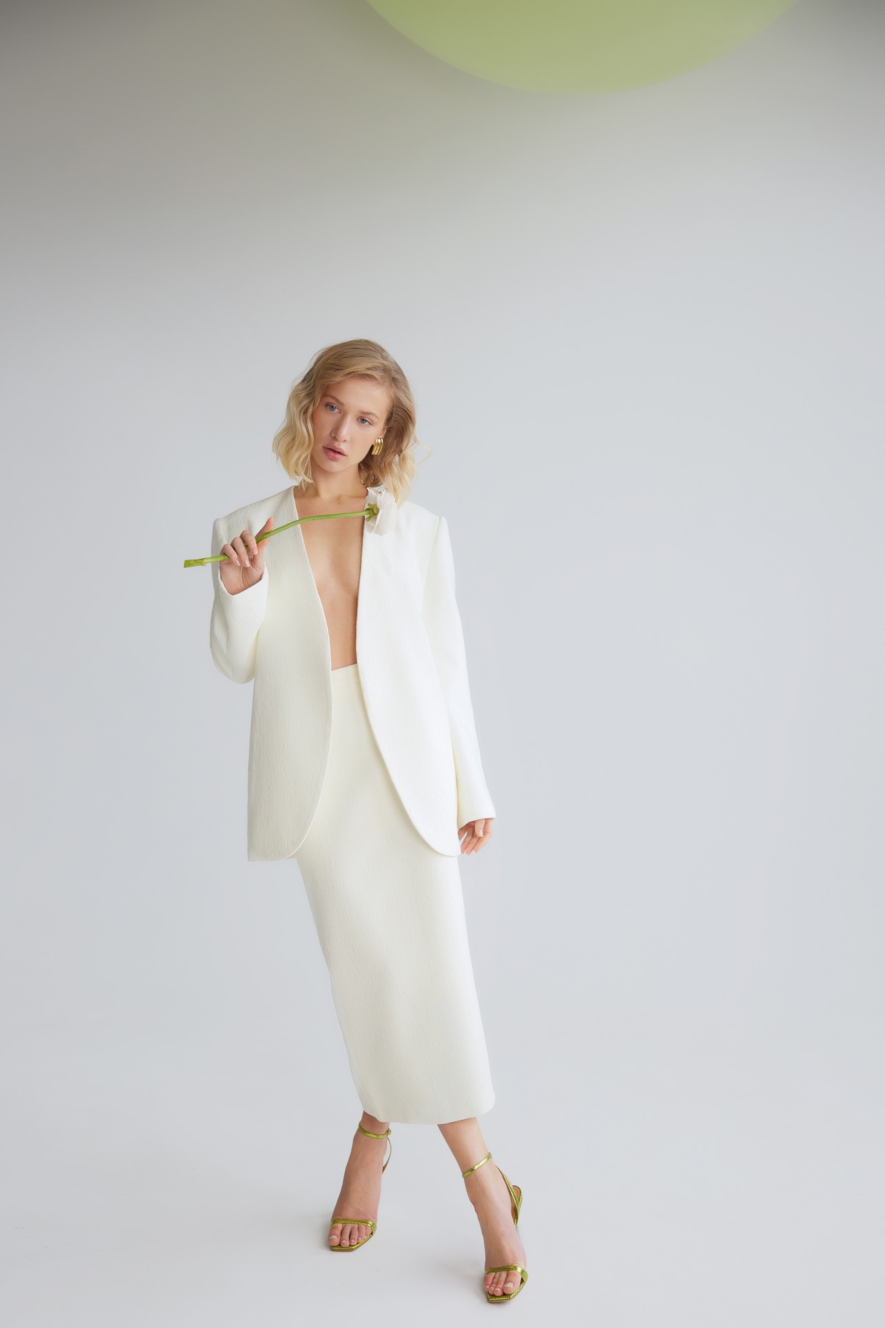 THE FIA JACKET, IVORY JACQUARD