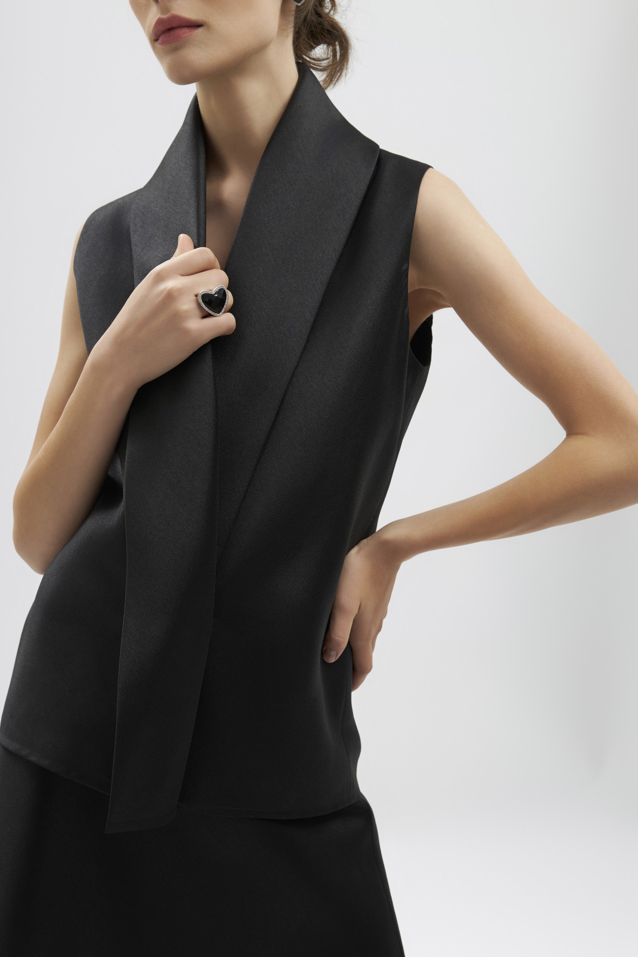 The Fumeé Blouse, Black