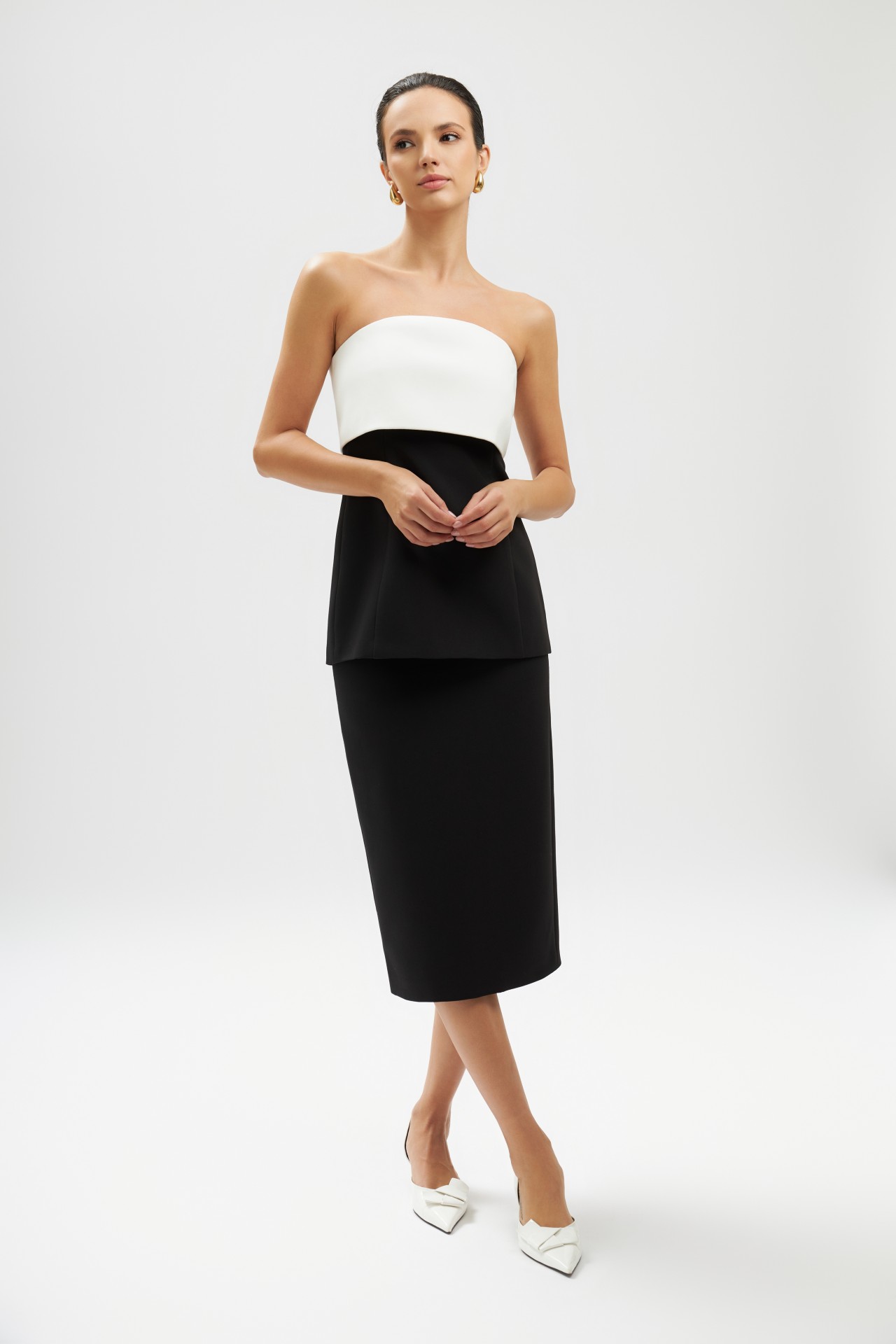 The Savoie Skirt, Black Crepe