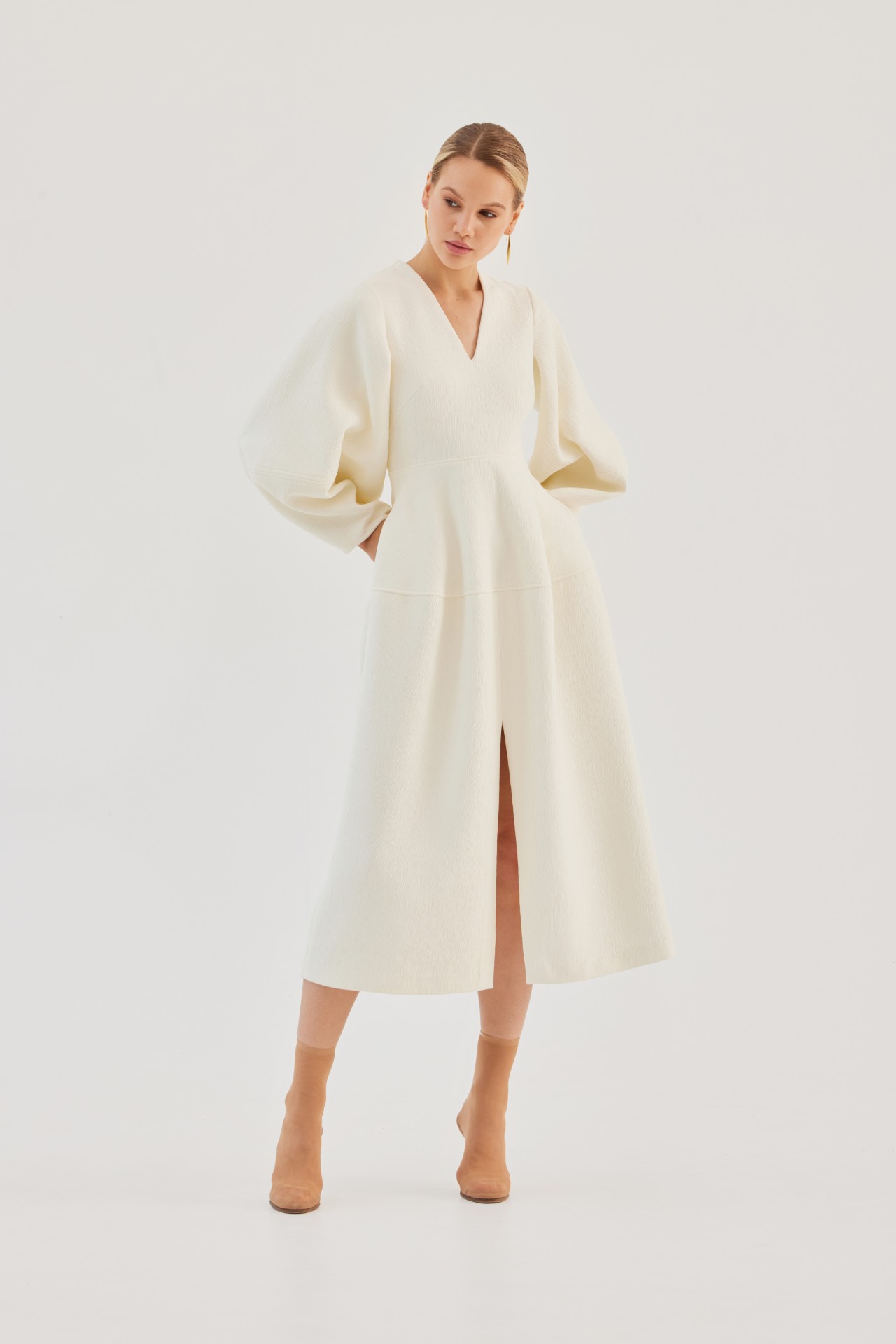 CECI DRESS, IVORY